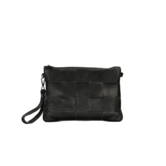 TED CLUTCH | BLACK LEATHER