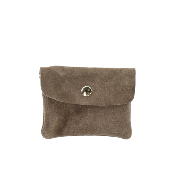 WALLET ROSE | TAUPE SUEDE