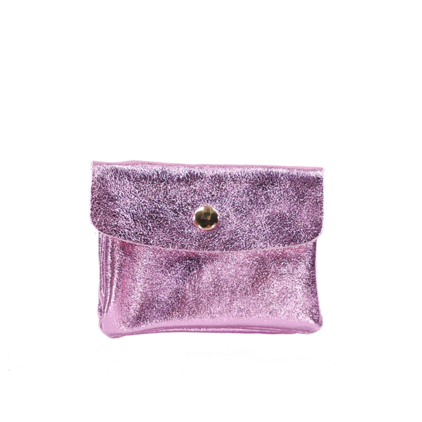 WALLET ROSE | LIGHT PINK METALLIC