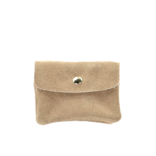 WALLET ROSE | BEIGE SUEDE