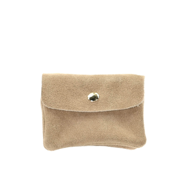 WALLET ROSE | BEIGE SUEDE
