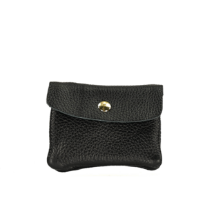 WALLET ROSE | BLACK LEATHER