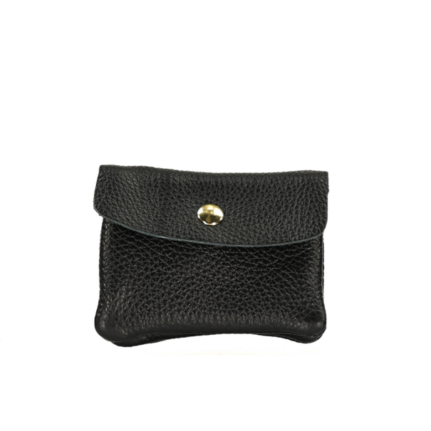 WALLET ROSE | BLACK LEATHER