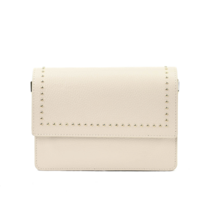 ALEX BAG | STUDS CREME LEATHER