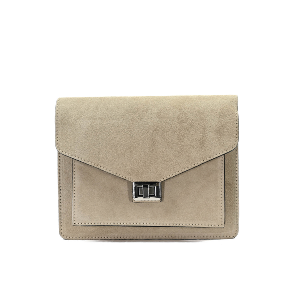 Fique the label BEAU BAG | BEIGE SUEDE