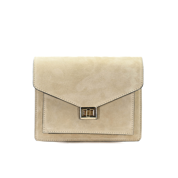 Fique the label BEAU BAG | BEIGE SUEDE