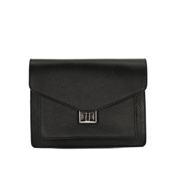 Fique the label BEAU BAG | BLACK LEATHER