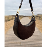 LINN BAG | DARK CHOCOLATE  SUEDE