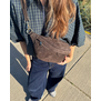 CLEO BAG | DARK BROWN SUEDE