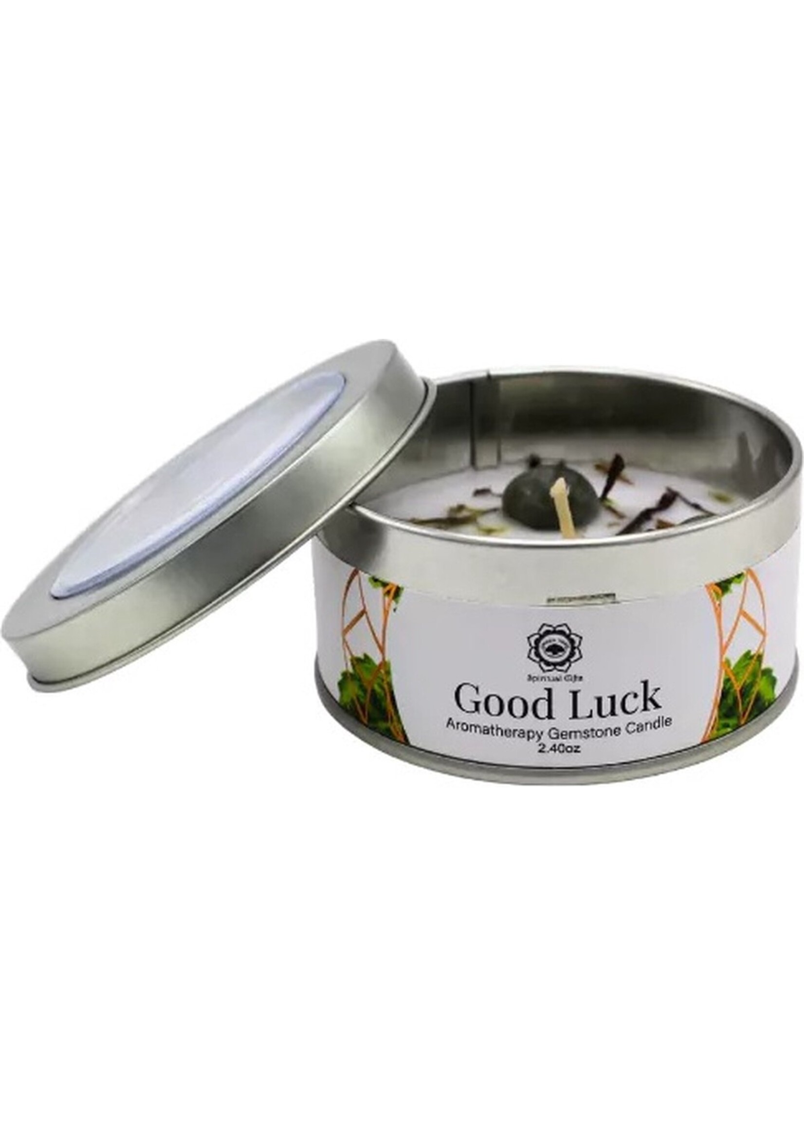 Green Tree edelsteenkaars Good Luck Patchouli