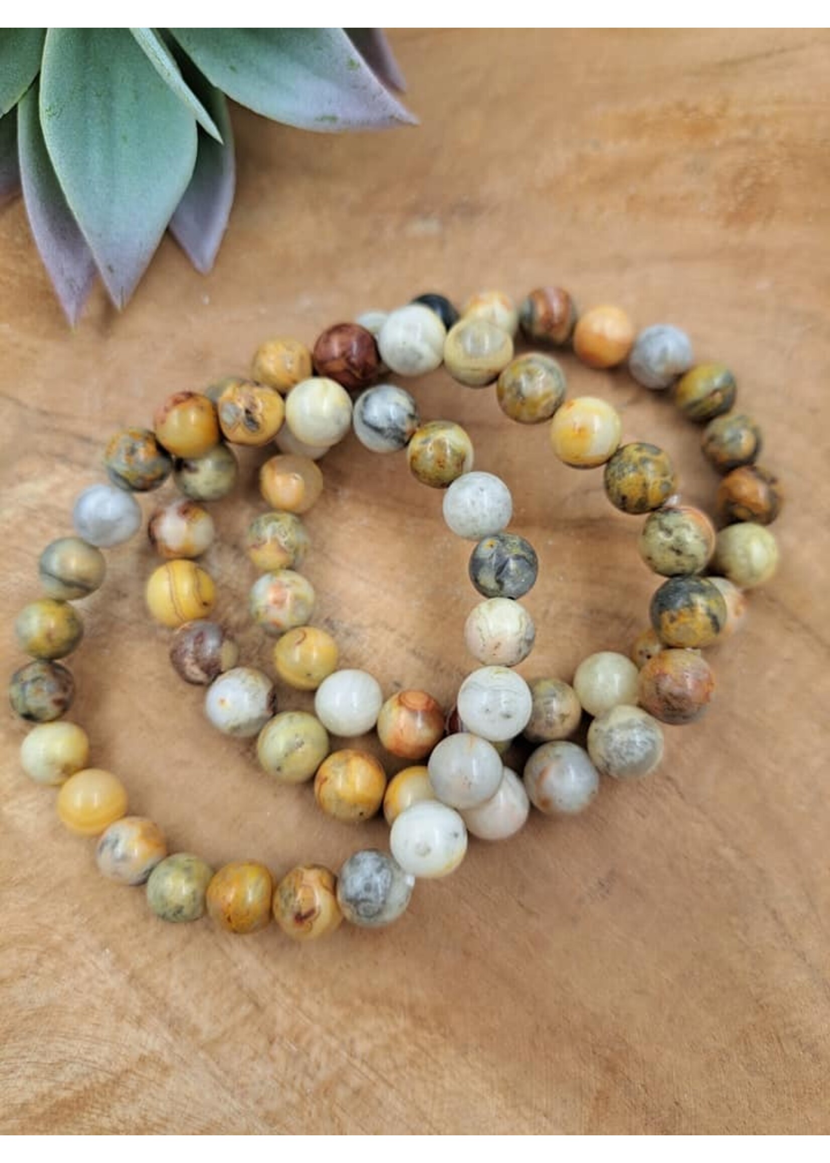 Crazy lace armband 8 mm kraal