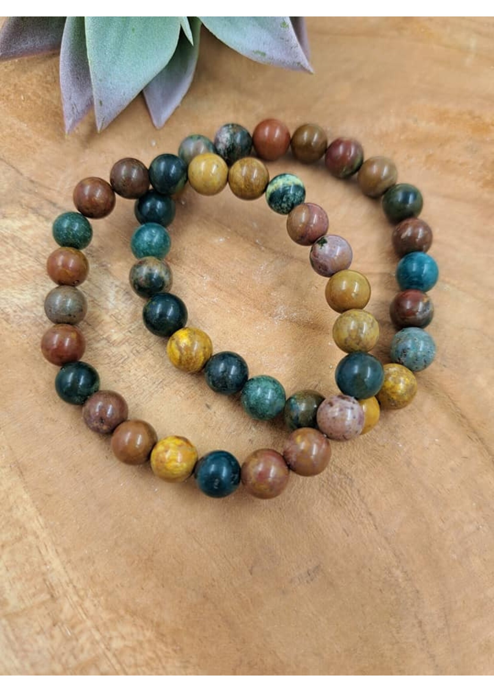 Oceaan jaspis armband 8mm