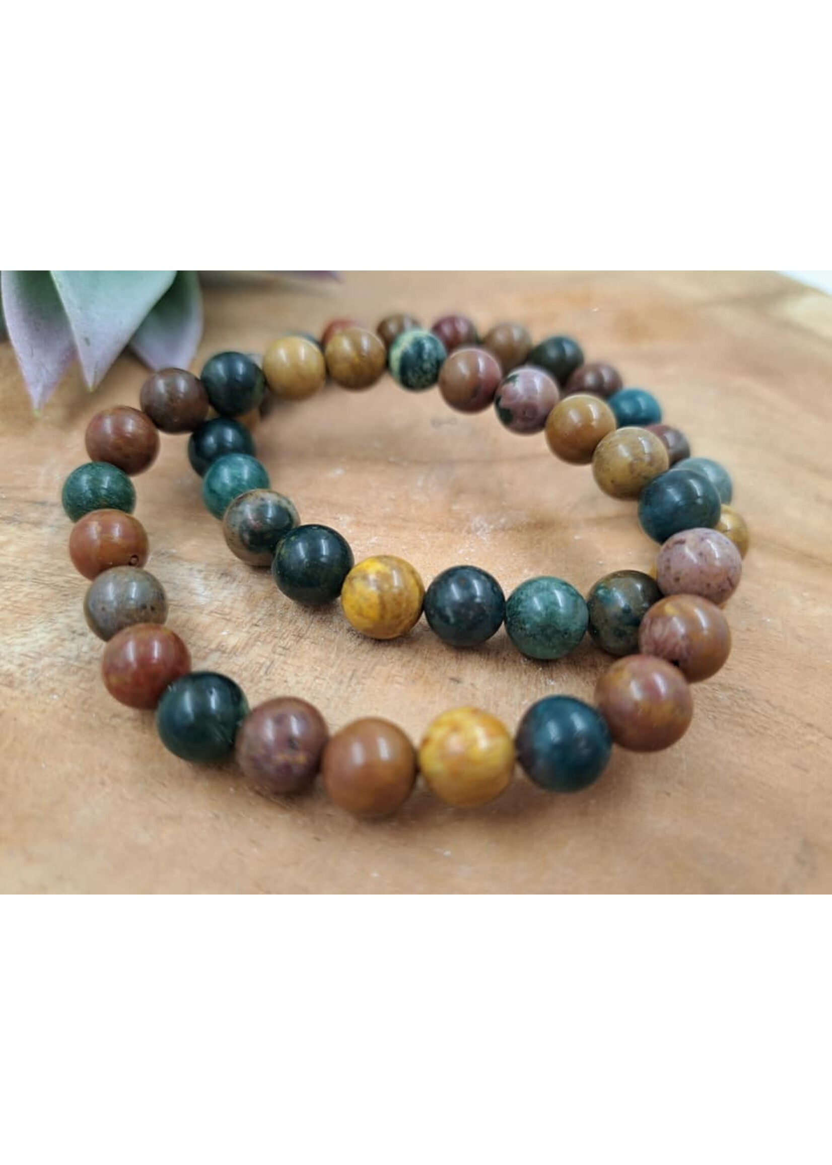 Oceaan jaspis armband 8mm