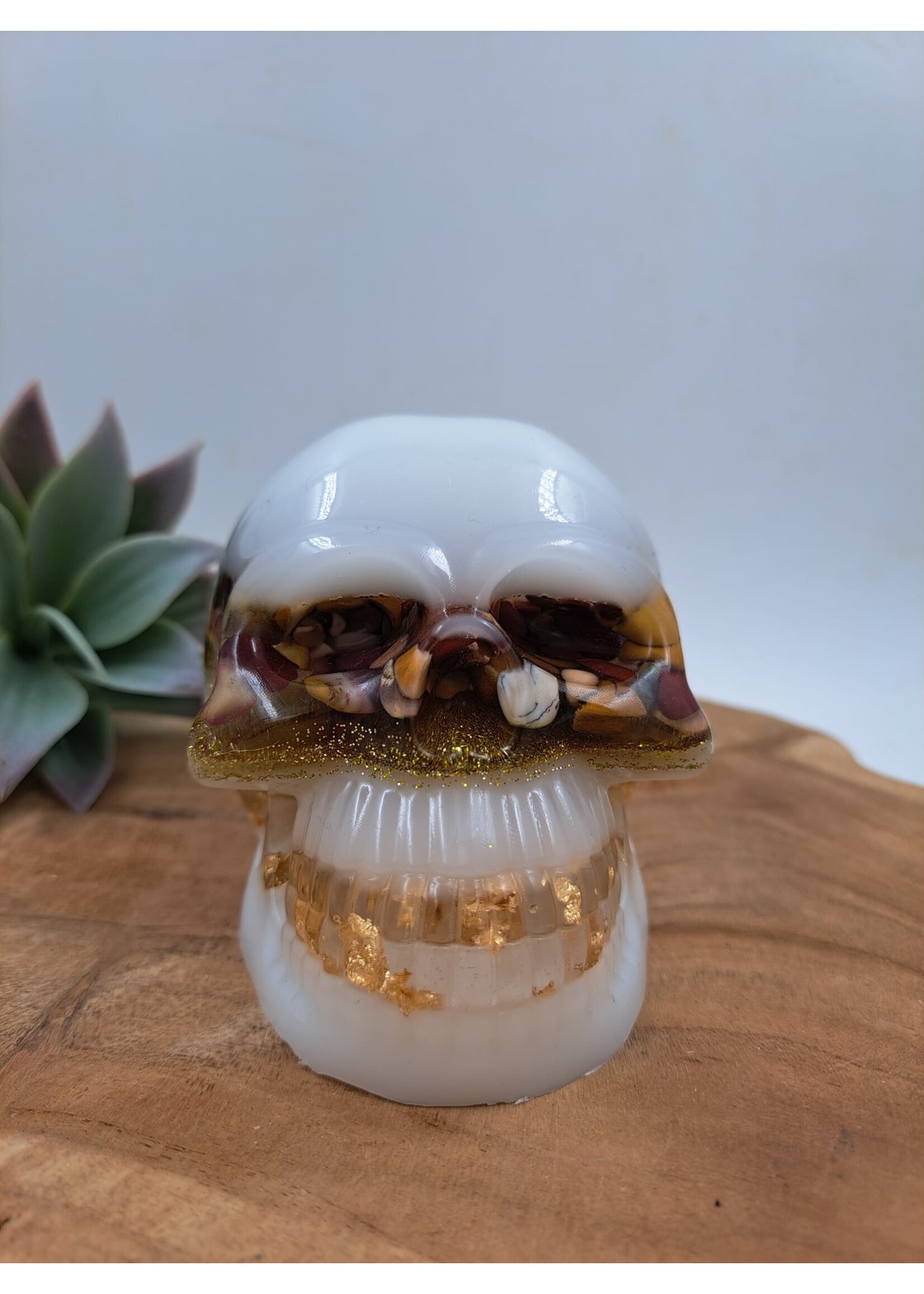 Handgemaakt Skull met mookaiet