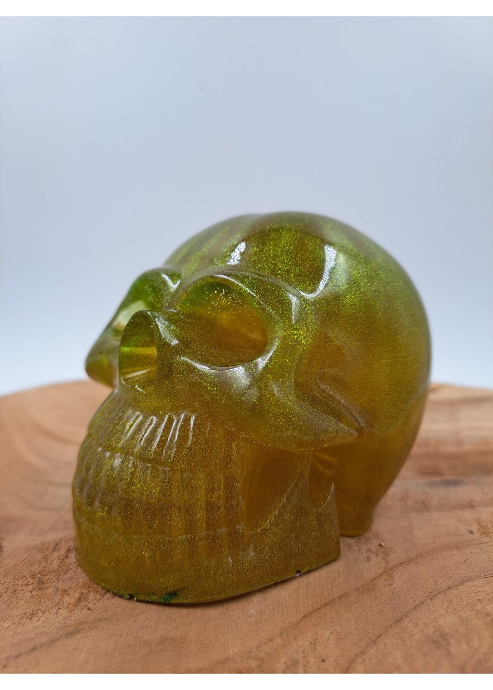 Handgemaakt Lichtgroene skull