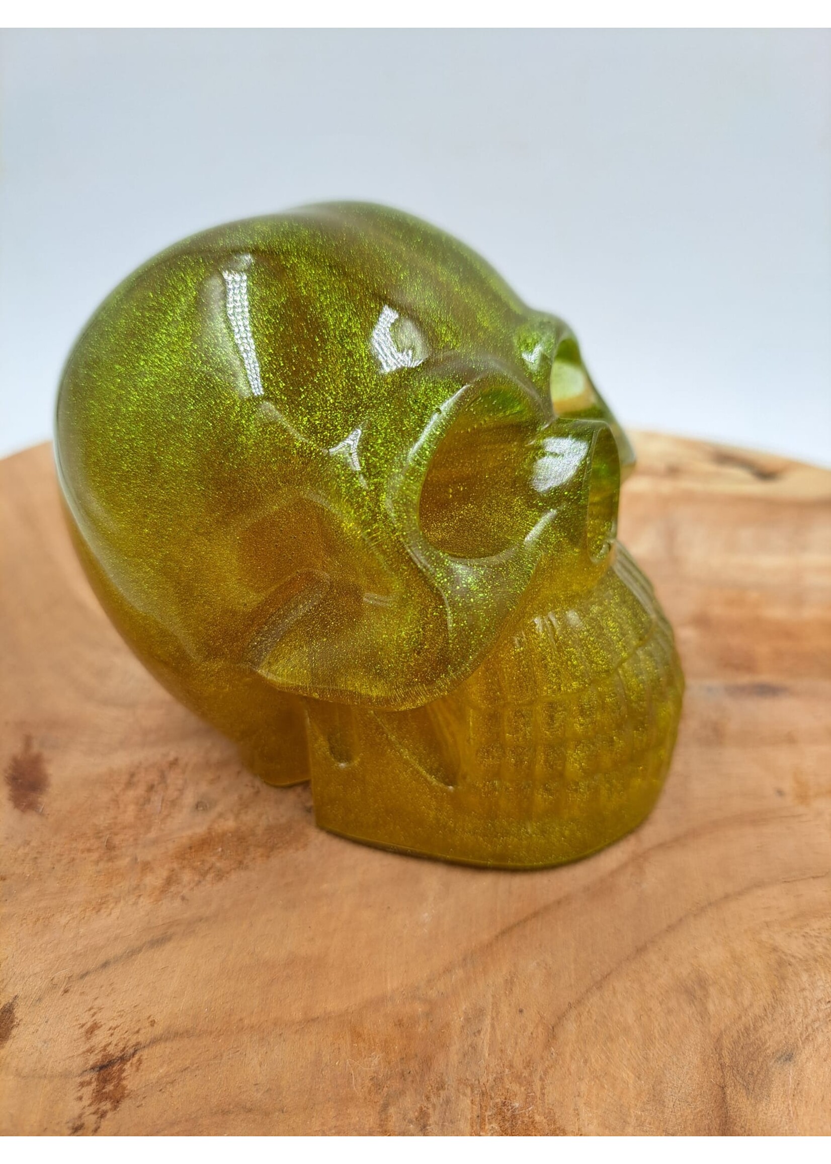 Handgemaakt Lichtgroene skull