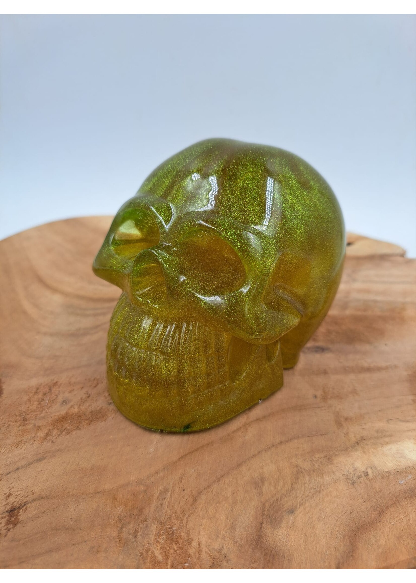 Handgemaakt Lichtgroene skull