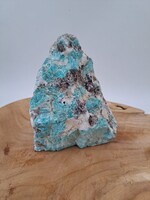 Ruwe Amazoniet met rookkwarts