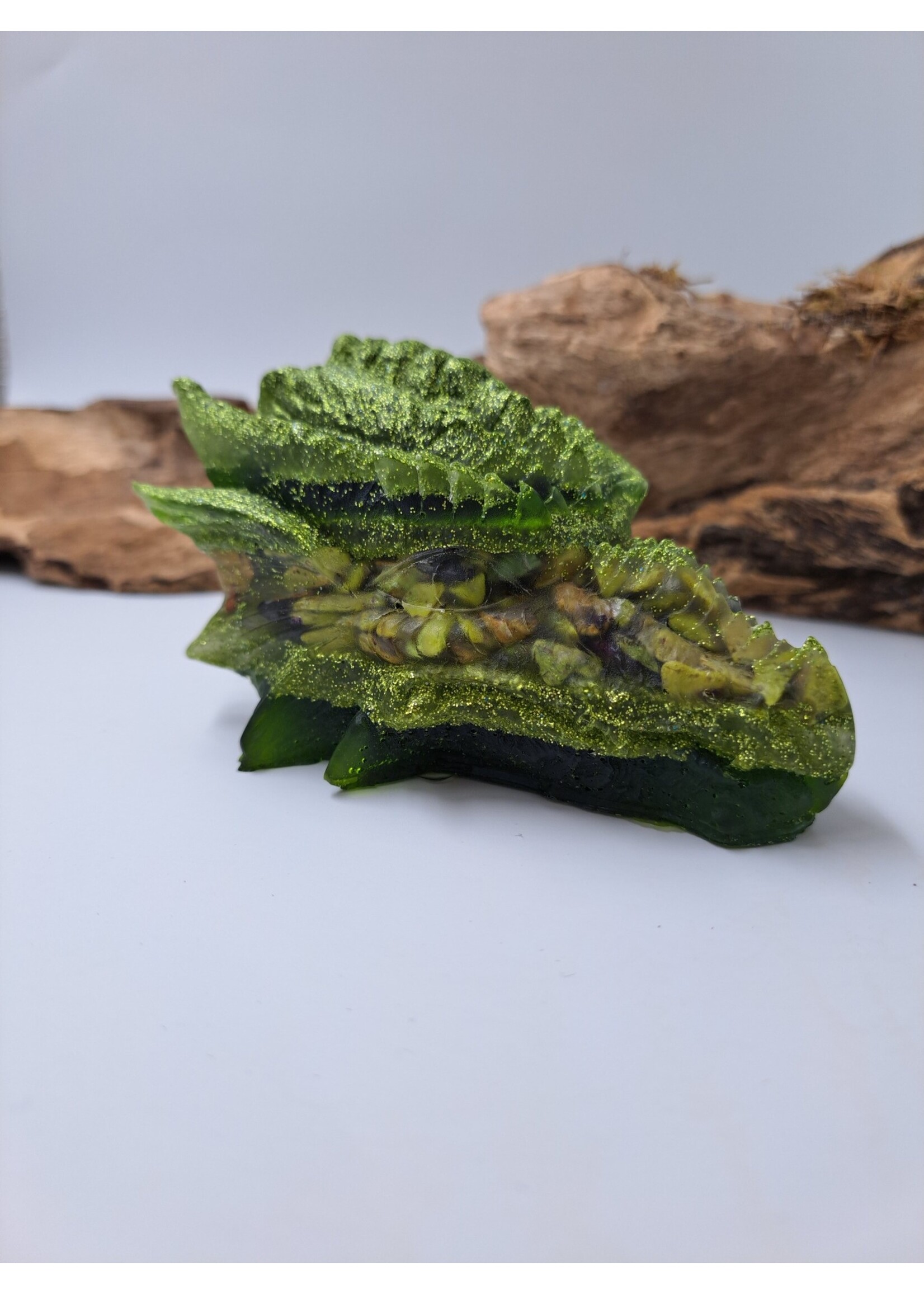 Handgemaakt Orgonite Drakenskull Atlantisiet