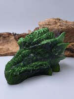 Handgemaakt Orgonite Drakenskull Diopsiet