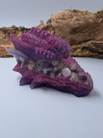 Handgemaakt Orgonite Drakenskull Amethistkwarts