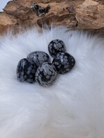 Knuffelsteen  Sneeuwvlok Obsidiaan