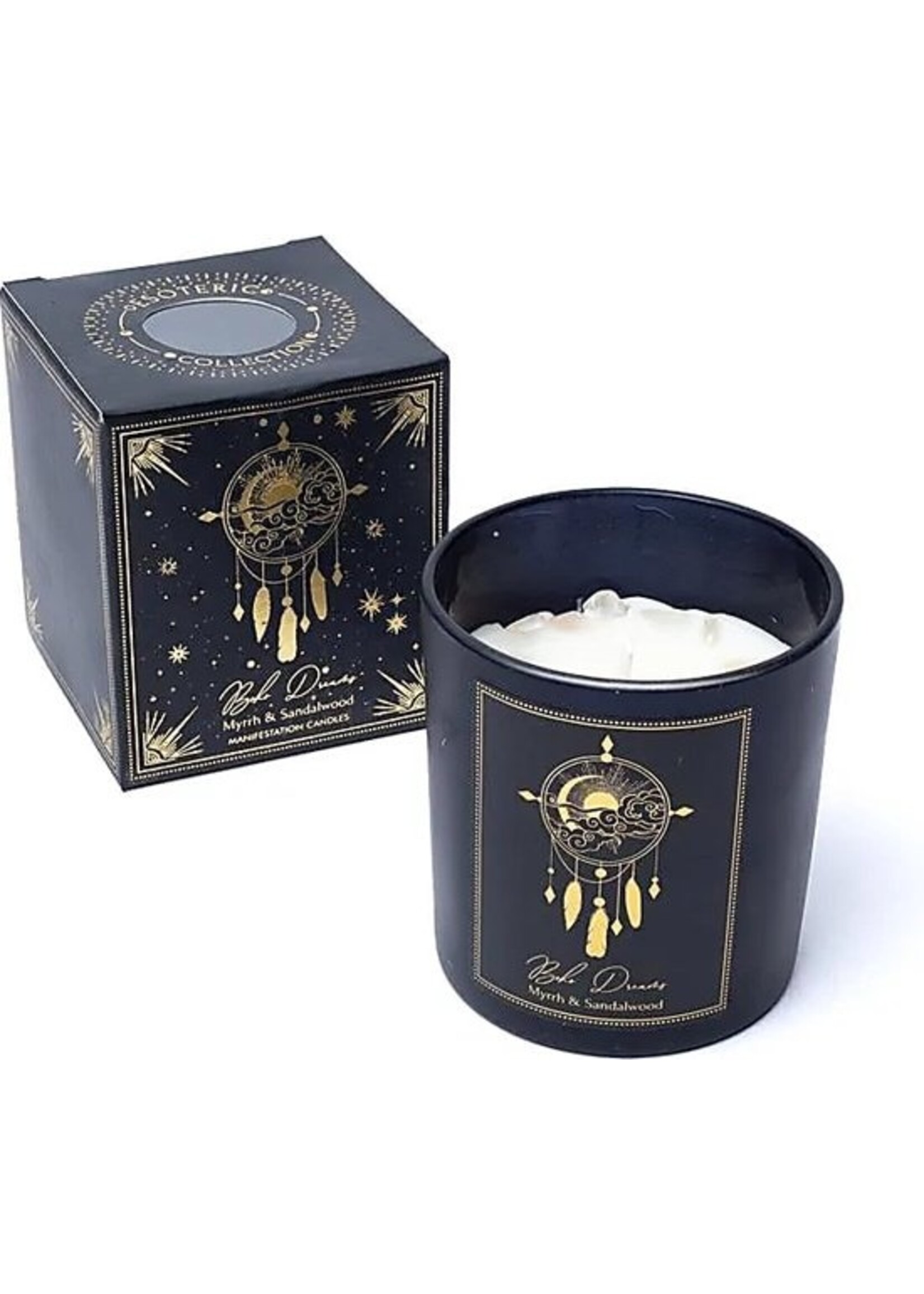 Manifestatiekaars Boho Dreams in glas