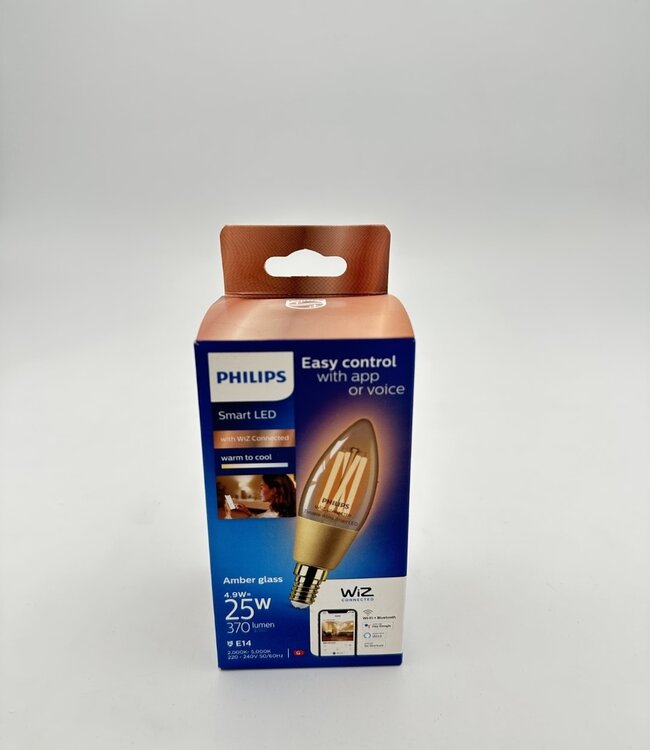 Philips WiZ Amber glass bulb E14