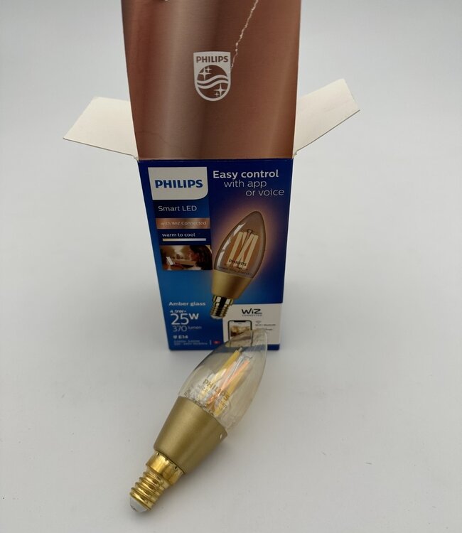 Philips WiZ Amber glass bulb E14