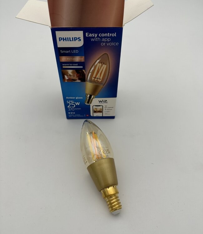 Philips WiZ Amber glass bulb E14