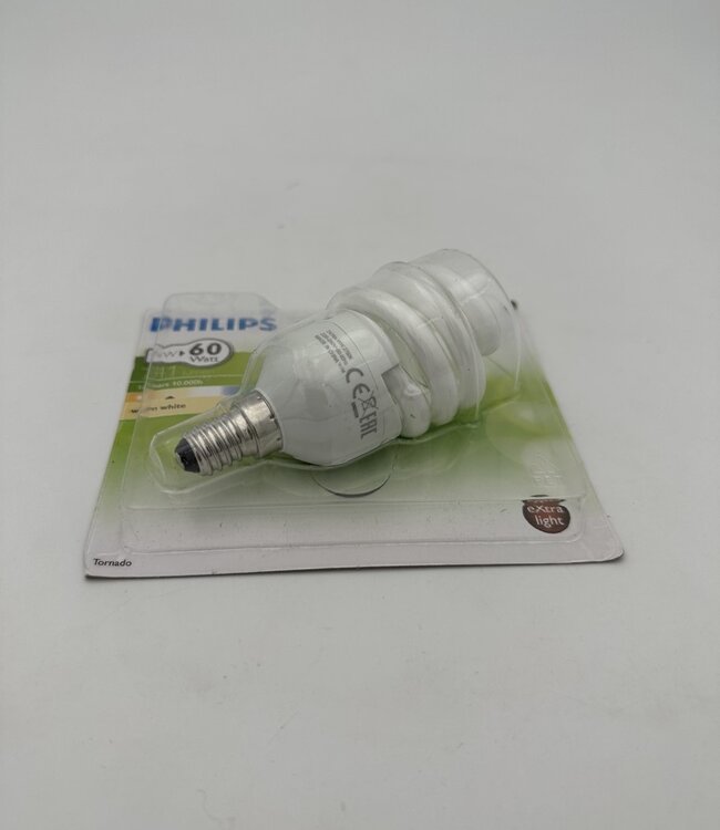 Philips Tornado Warm White Lightbulb 12W E14