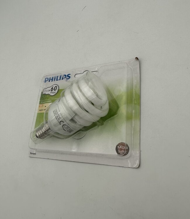Philips Tornado Warm White Lightbulb 12W E14