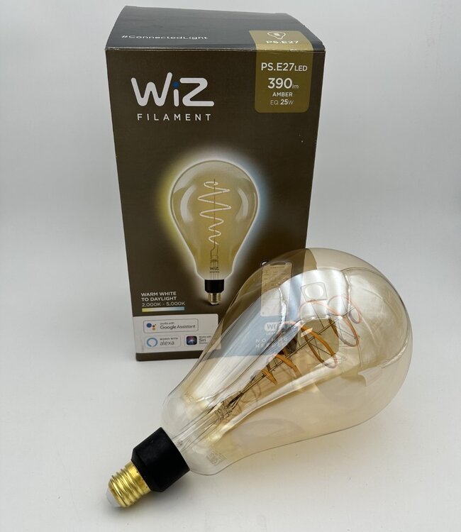 Philips WiZ Warm White Filament Globelamp LED 25W E27