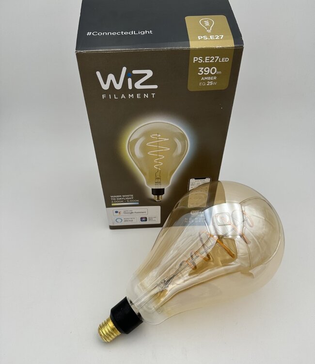 Philips WiZ Warm White Filament Globelamp LED 25W E27