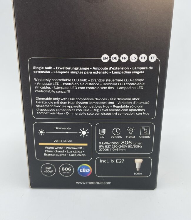 Philips Hue White Single Bulb E27