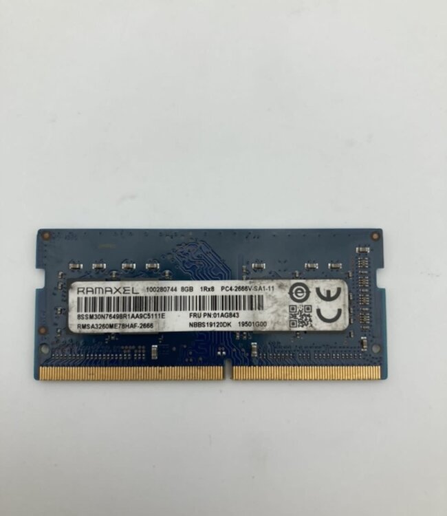 8 GB | 1Rx8 PC4-2666V | 2666 MHz | Laptop RAM geheugen (SO-DIMM