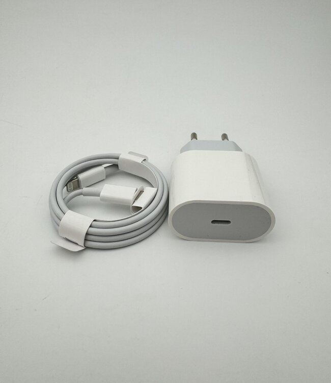 USB-C adapter + Lightning (Apple) kabel | Snellader