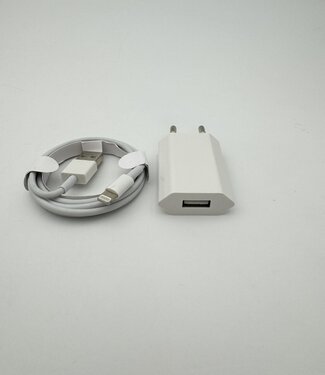 USB adapter + Lightning kabel