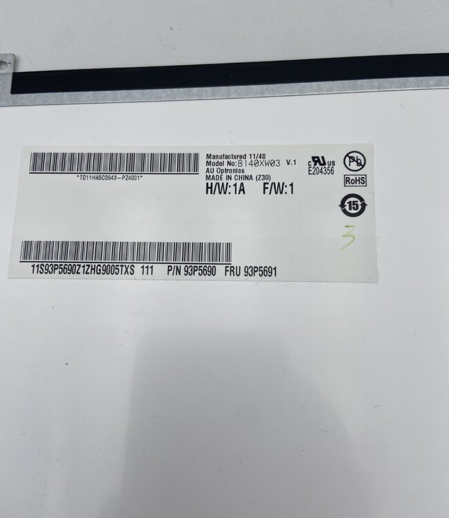LCD laptop scherm B140XW03 V1 14 inch