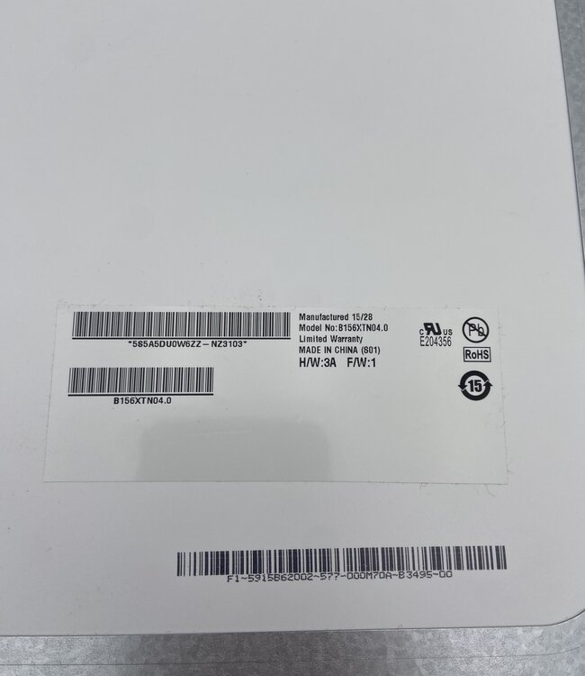LCD laptop scherm B156XTN04.0 15.6 inch