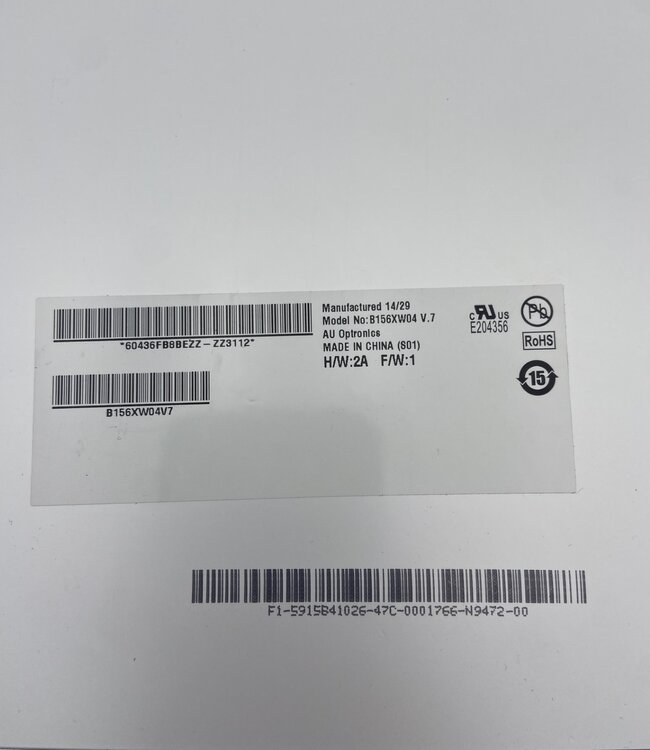 LCD laptop scherm B156XW04 v.7 15.6 inch