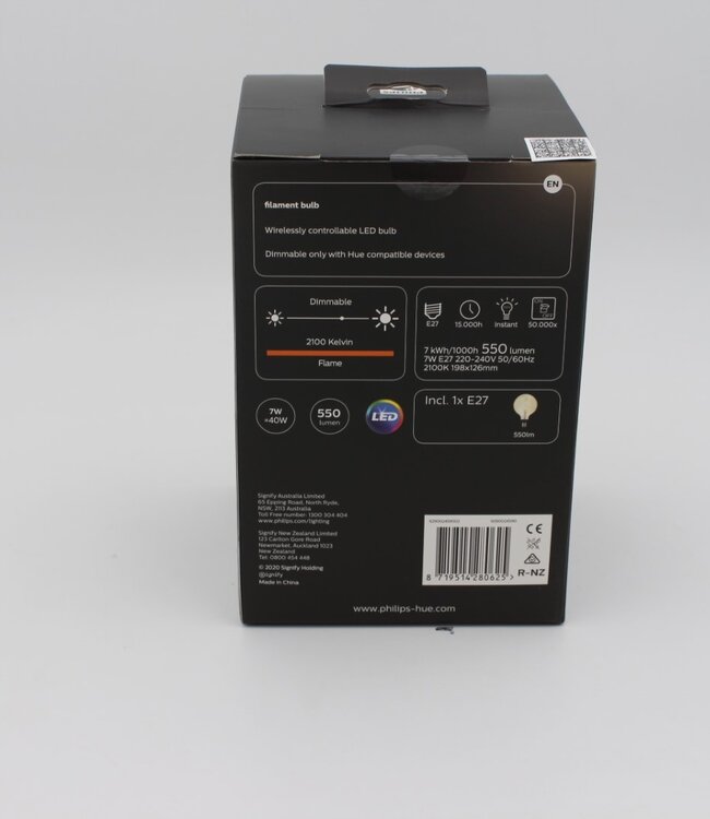 Philips Hue White Single Filament bulb G125 E27