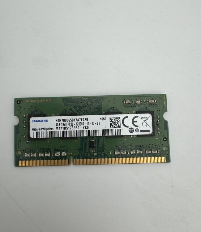 4 GB | 1Rx8 PC3L-12800S | 1600 MHz | Laptop RAM geheugen (SO-DIMM)