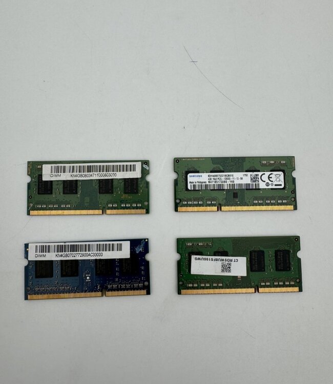 4 GB | 1Rx8 PC3L-12800S | 1600 MHz | Laptop RAM geheugen (SO-DIMM)