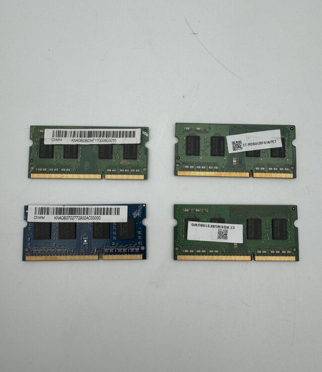 4 GB | 1Rx8 PC3L-12800S | 1600 MHz | Laptop RAM geheugen (SO-DIMM)