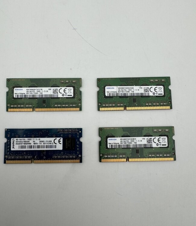 4 GB | 1Rx8 PC3L-12800S | 1600 MHz | Laptop RAM geheugen (SO-DIMM)