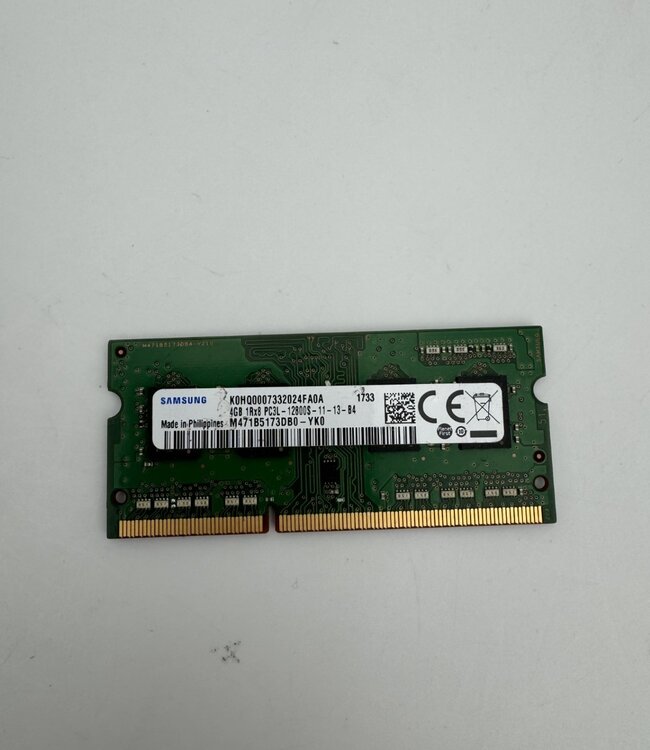 4 GB | 1Rx8 PC3L-12800S | 1600 MHz | Laptop RAM geheugen (SO-DIMM)