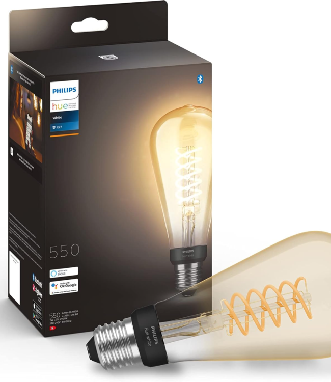 Philips Hue White Filament Edinson Bulb ST72