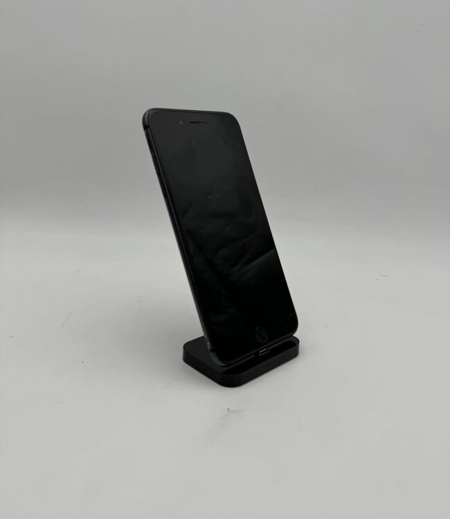 Apple iPhone 8 Plus Zwart Beschadigd Achterkant