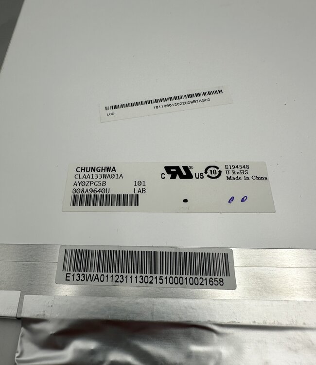 LCD laptop scherm CLAA133WA01A 13.3 inch